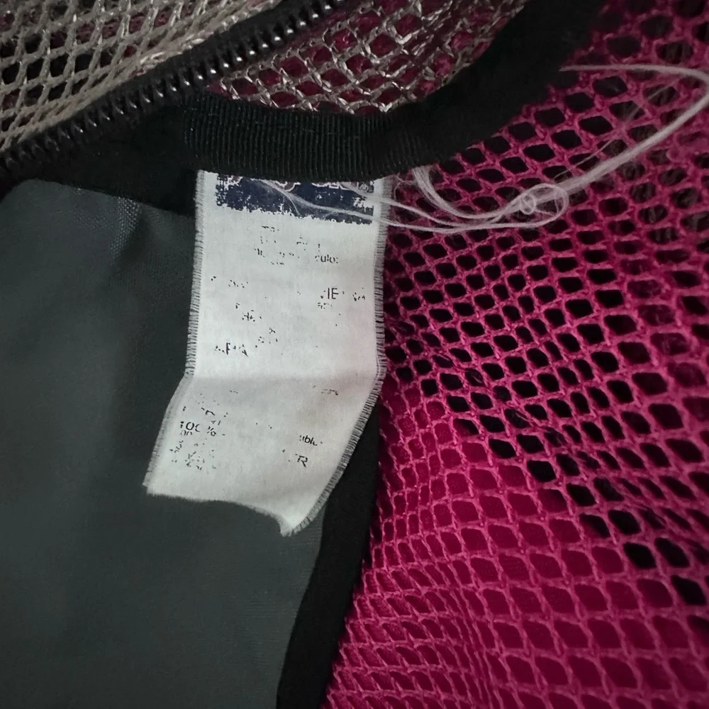 Vintage Jansport Pink and Gray Mesh Backpack